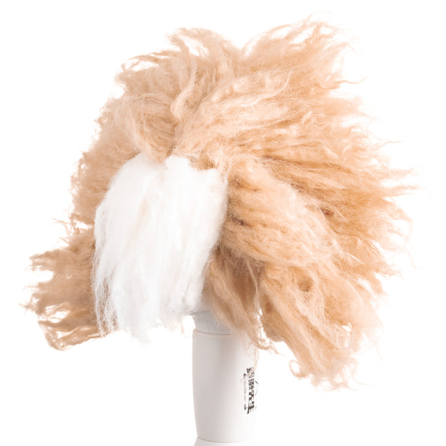 Mr. Jiang Teddy Head Hair - interchangeable fur for the Teddy grooming head, beige with a face