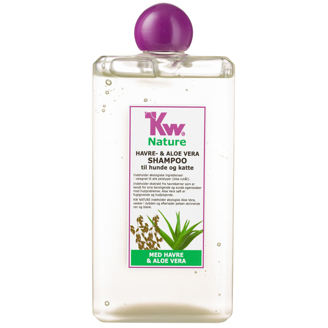 KW Nature Oat & Aloe Vera Shampoo - soothing shampoo for dogs and cats, concentrate 1:3