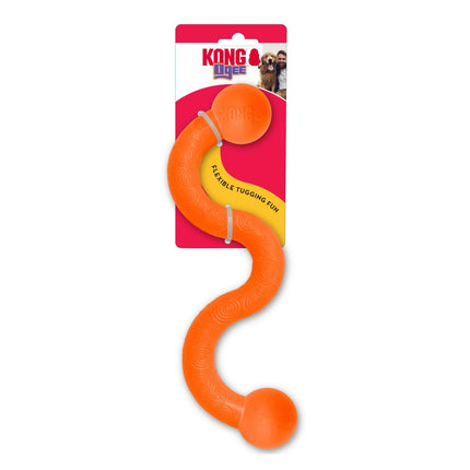 KONG Ogee Stick M - Curved Fetch Toy for Dogs, Floating