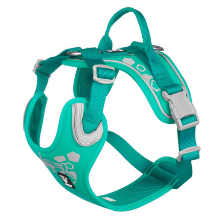 Hurtta Weekend Warrior Harness Peacock - harness for active dogs - 100 - 120