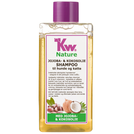 KW Nature Jojoba & Coconut Oil Shampoo - nourishing shampoo for dogs and cats, concentrate 1:3