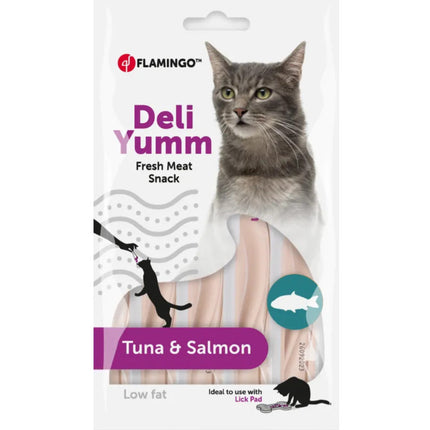 Flamingo Cat Deli Yumm Paste with Tuna & Salmon - creamy paste treat for cats with the flavor of tuna and salmon