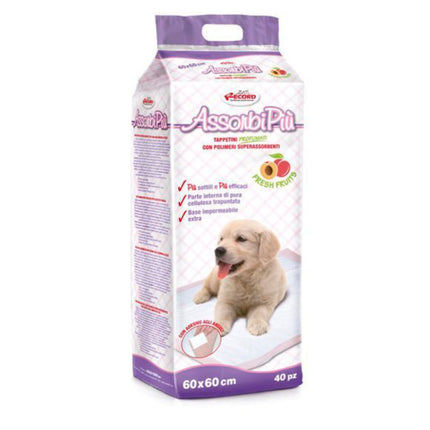 AssorbiPiu Fresh Fruits Puppy Pads - training pads for puppies, with adhesive strips, fruit-scented - 40 pieces