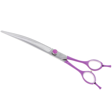 Geib Gator Gear Curved Scissors - lightweight grooming scissors with micro-serration, curved