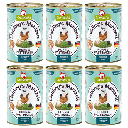 GranataPet Chicken & Parsnips - grain-free wet dog food, chicken with parsnips