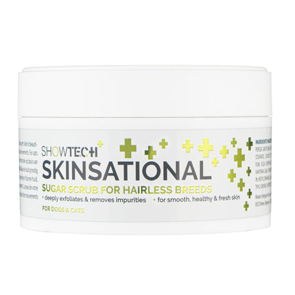 Show Tech+ Skinsational Sugar Scrub - deep cleansing and exfoliating sugar scrub for dogs and cats