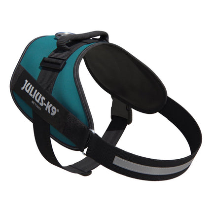 Julius - K9 IDC Powerharness Petrol Green - high-quality harness for dogs, sea green color