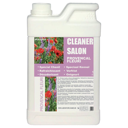 Diamex Cleaner Salon Provencal Fleuri - universal cleaning solution that eliminates unpleasant odors, with a floral fragrance.