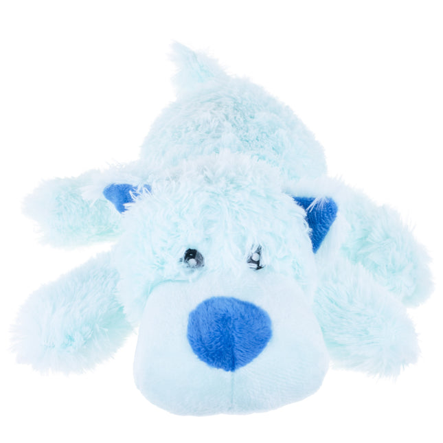 KONG Cozie Pastels Dog M - durable plush toy for dogs, dog with squeaker