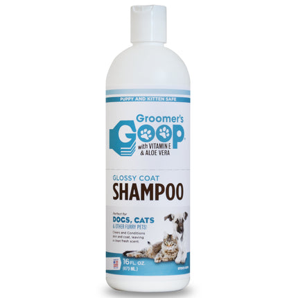 Groomer's Goop Glossy Coat Shampoo - deep cleansing shampoo for dogs and cats, for oily fur