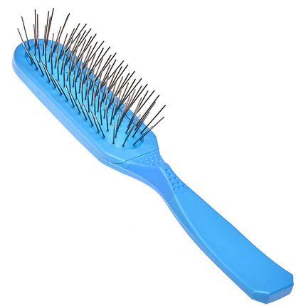 Madan Oblong Pin Brush - professional, elongated brush with an ergonomic handle and metal pins