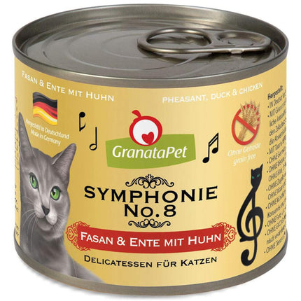 GranataPet Symphonie - high-meat cat food, pheasant and duck with chicken