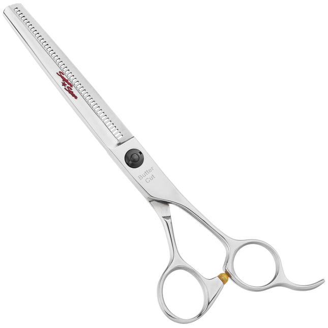 Geib Superstar Straight Blender 6.5 - single-sided straight thinning shears, made of Japanese steel, 42 teeth