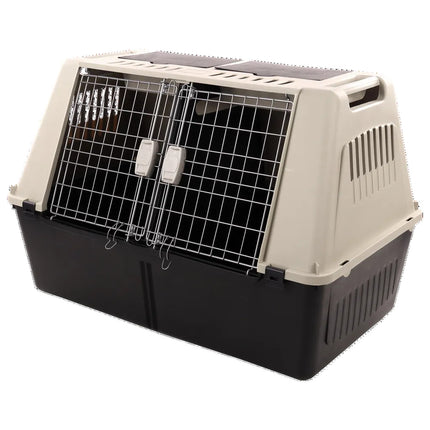 Flamingo Tripper Grey XL - transporter for two dogs, divided