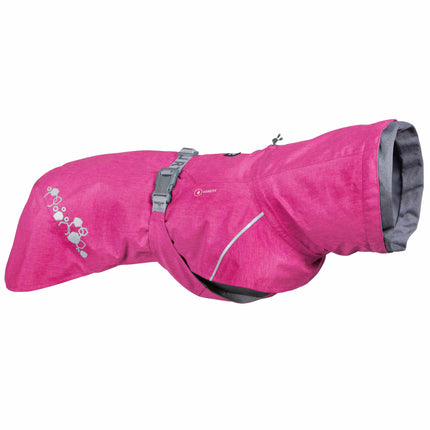 Hurtta Monsoon Coat II Eco Ruby - raincoat for dogs, pink