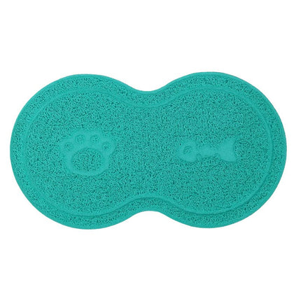 Blovi Non-Slip Pet Bowl Mat - Anti-Slip Mat for Bowls - Sea Color