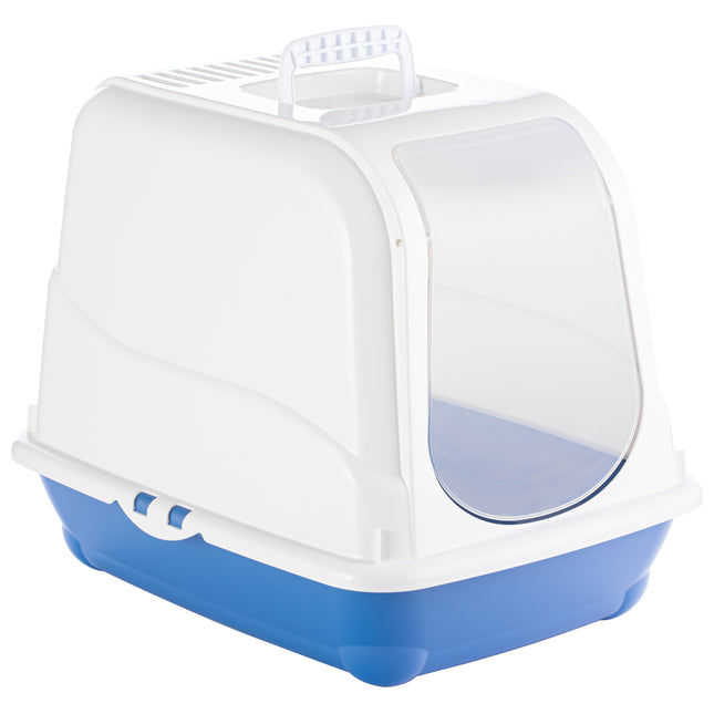 Record Oliver Cat Litter Box - enclosed litter box for cats, with a flap and filter