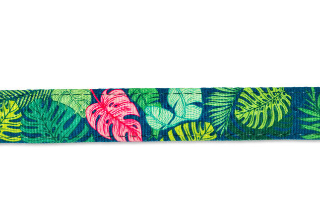 Max&Molly Cat Harness & Leash Tropical - harness and leash set for cats, tropical leaves pattern