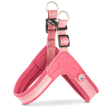 Max&Molly Q - Fit Harness Matrix 2.0 Rose - Lightweight Step-In Harness for Dogs, with QR Identifier, Pastel Pink