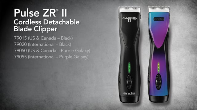 Andis Pulse ZR II Galaxy - professional cordless clipper, 5-speed with batteries and CeramicEdge blade (1.5mm)