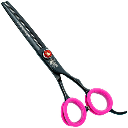 P&W Widow Thinning - professional single-sided thinning shears with decorative screw, 38 teeth