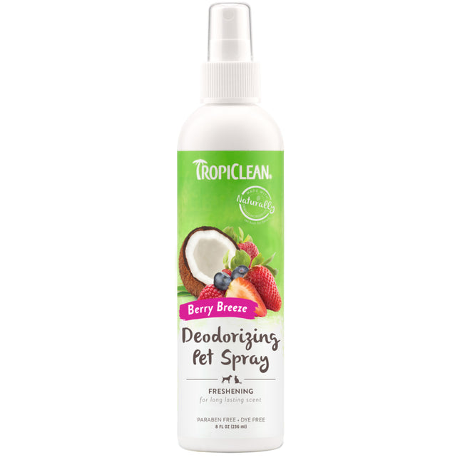 Tropiclean Berry Breeze Deodorizing Pet Spray - deodorizing preparation for refreshing fur, with a berry scent