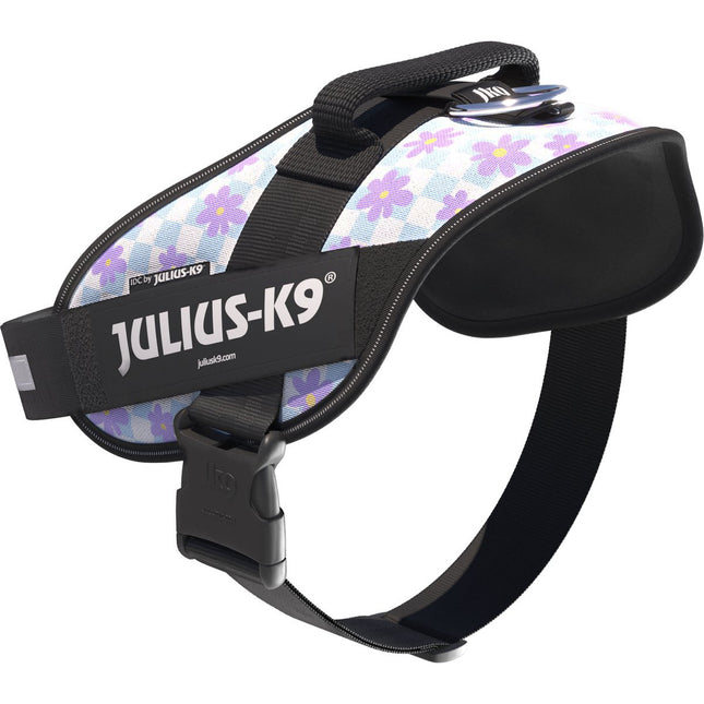 Julius - K9 IDC Powerharness Cartoon - dog harness, with reflectors, in floral design