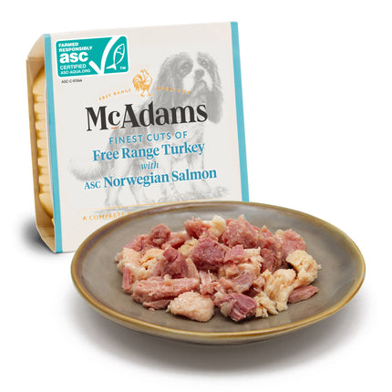 McAdams Free Range Turkey & Norwegian - wet food for dogs, free-range turkey and Norwegian salmon