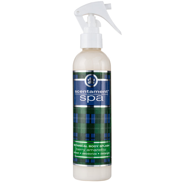 Best Shot Scentament Spa Berry Amaretto Spray - anti-static scented conditioner that makes it easier to detangle fur, with a scent of cherry and almonds.