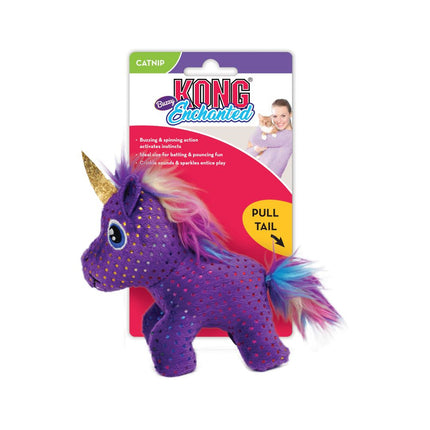 KONG Buzzy Enchanted Unicorn - moving toy for cats, buzzing unicorn with catnip