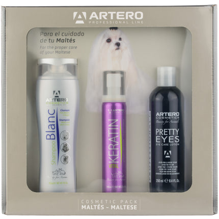 Artero Cosmetic Pack Maltese - cosmetic set for dog breeds with light-colored coats