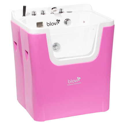 Blovi Professional Grooming SPA - ozone bath with Milky SPA Micro Bubble technology and hydromassage, pink - white