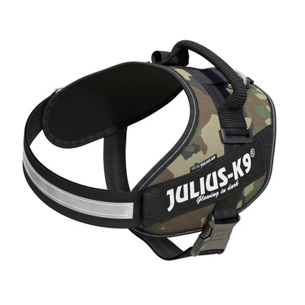 Julius - K9 IDC Powerharness Camouflage - high-quality harness for dogs in camouflage/khaki color