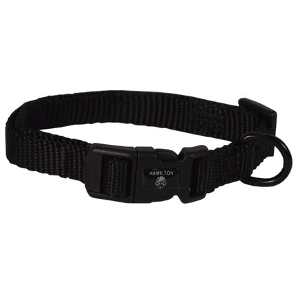 Hamilton Classic Adjustable Collar - nylon collar with smooth circumference adjustment, for very small and small dogs