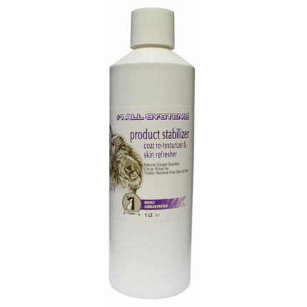 1 All Systems Product Stabilizer & Coat Re-Texturizer - rinse for cleaning and regenerating fur