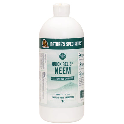 Nature's Specialties Quick Relief Shampoo - medicinal shampoo for dogs and cats, with neem oil, concentrate 1:8