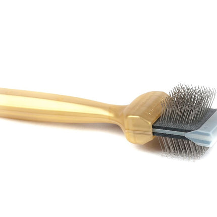 ActiVet Pro Brush Super Soft Coat Grabber - super soft, double-sided, flexible brush for long, silky hair - small 4.5cm