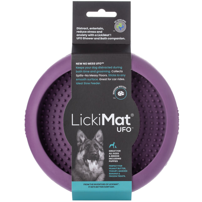 LickiMat Ufo - rubber licking bowl for dogs and cats, with suction cups