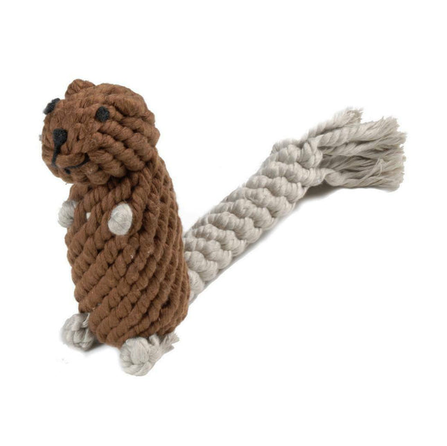 Record Cotton Squirrel - rope chew toy for dogs