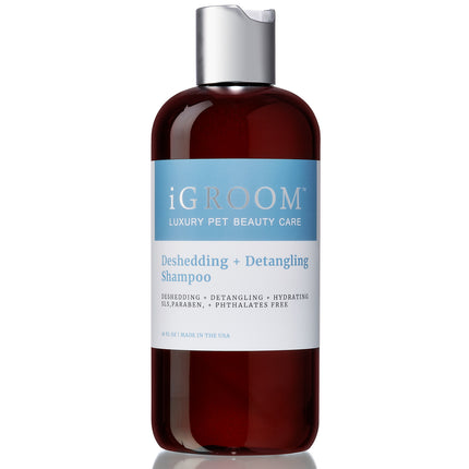 IGroom Deshedding & Detangling Shampoo - dog shampoo that facilitates combing and removes undercoat, concentrate 1:16