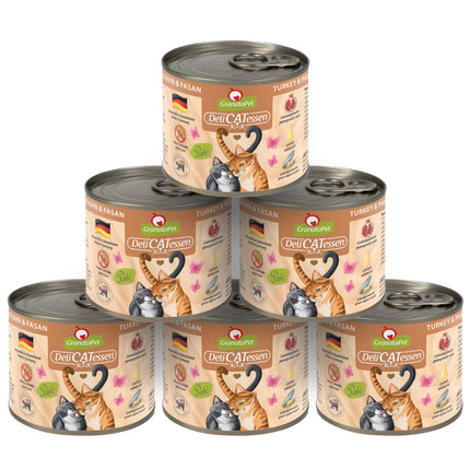 GranataPet DeliCatessen Turkey & Pheasant - grain-free wet food for cats, turkey and pheasant