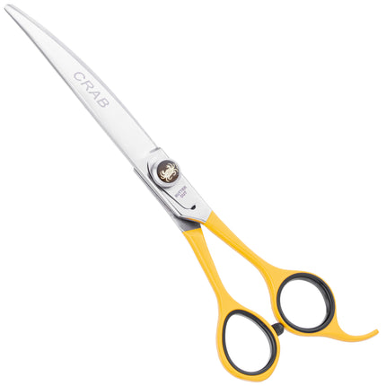 Geib Crab Curved Scissors Level 1 - curved scissors for pet grooming with a single-sided micro-grind