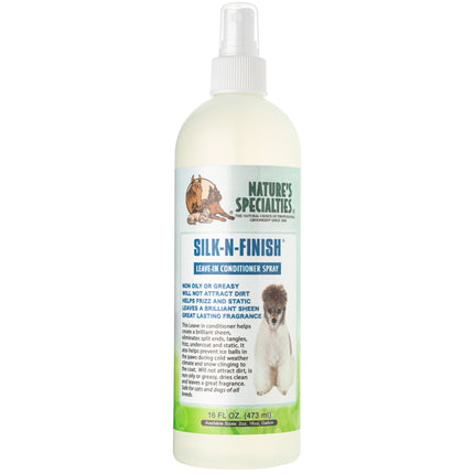 Nature's Specialties Silk - N - Finish Spray - multifunctional spray for dog and cat fur, prevents the formation of snowballs