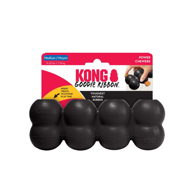 KONG Extreme Goodie Ribbon - durable treat toy for dogs, chew toy