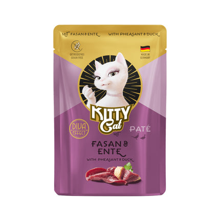 Kitty Cat Pheasant & Duck Pâté - grain-free wet food for cats, pâté with pheasant and duck