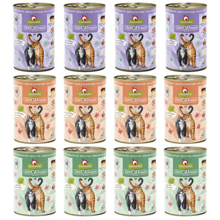 GranataPet DeliCatessen Food Set - Grain-Free Wet Cat Food, Mix of 3 Flavors, Set of 2