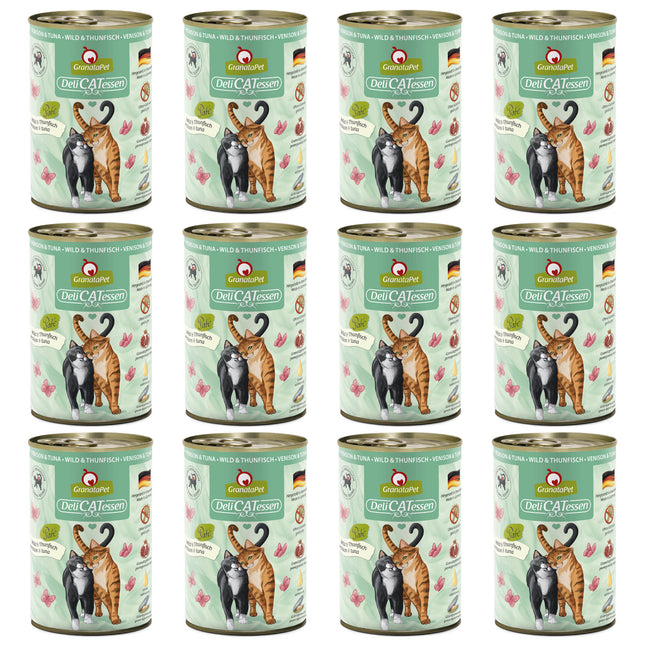 GranataPet DeliCatessen Venison & Tuna - grain-free wet food for cats, venison and tuna