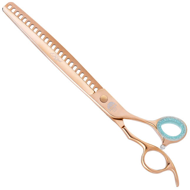 Kenchii Rose Chunkers - rose gold grooming thinning shears with 25 teeth