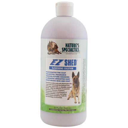 Nature's Specialties EZ Shed Conditioner - undercoat removal conditioner for dogs and cats, concentrate 1:24