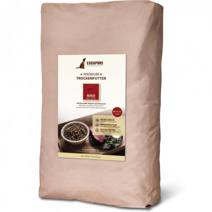 Escapure Premium Puppy Rind - high-quality food for puppies, oven-baked beef